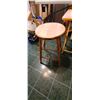 Image 2 : PINE: T.V. TRAYS w/ CART & T.V. TABLE-TRAYS c/w PINE LUNCHEON STOOL