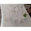 Image 18 : CANDY DISHES:TIERED; CRYSTAL 'PINWHEEL' CANDY DISH; Incl's BRANDY/SHERRY STEMWARE-ETCHED- VINEGAR &