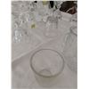 Image 19 : CANDY DISHES:TIERED; CRYSTAL 'PINWHEEL' CANDY DISH; Incl's BRANDY/SHERRY STEMWARE-ETCHED- VINEGAR &