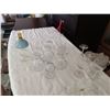 Image 20 : CANDY DISHES:TIERED; CRYSTAL 'PINWHEEL' CANDY DISH; Incl's BRANDY/SHERRY STEMWARE-ETCHED- VINEGAR &
