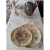 Image 7 : CANDY DISHES:TIERED; CRYSTAL 'PINWHEEL' CANDY DISH; Incl's BRANDY/SHERRY STEMWARE-ETCHED- VINEGAR &
