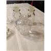 Image 8 : COMPLETE LIQUOR SERVICE SETS (x2) - 1-BRASS; 1-GLASS & GOLD TRIMMED -BOTH ARE CULTURAL- . Incl's: 2-