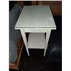 Image 6 : Leather Ottoman, White Table & File Cabinet Cat C