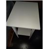 Image 7 : Leather Ottoman, White Table & File Cabinet Cat C