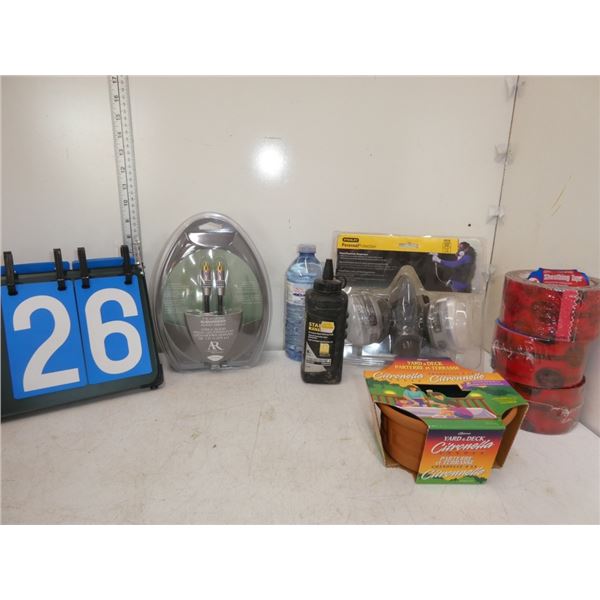 Paint Respirtator/Sheathing Tape/Citronella Candle