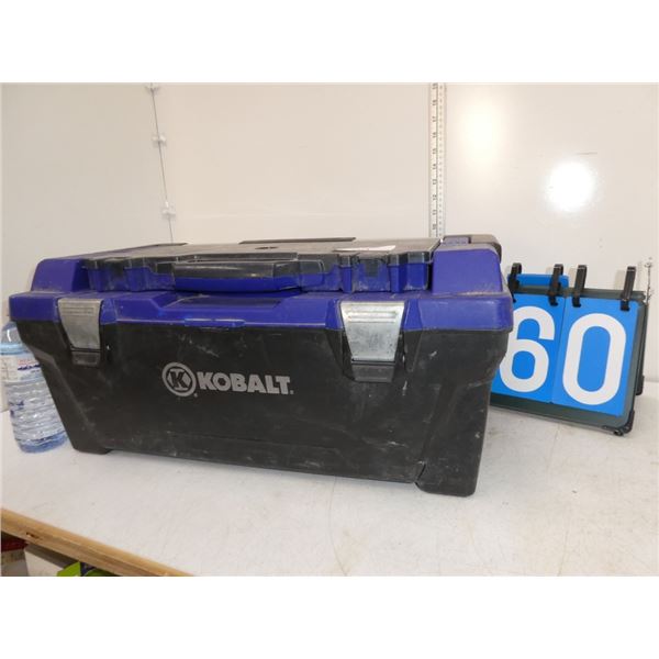 Plastic Tool Box With Some Handtools
