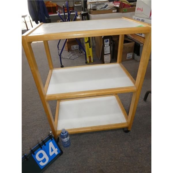 Wooden Rolling Cart