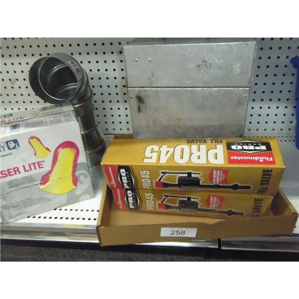 Ear Plugs/Toilet Fill Valves/Respirator