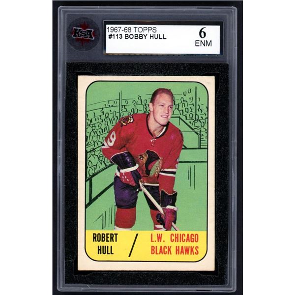 1967-68 Topps #113 Bobby Hull (KSA 6)