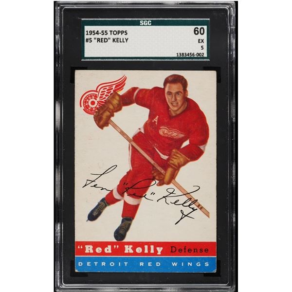 1954-55 Topps #5 Red Kelly (SGC 5)