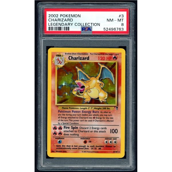 Pokemon: 2002 Charizard Legendary Collection (PSA 8)