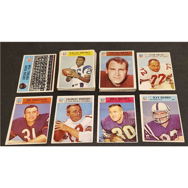 Lot of 41 x 1966 Philadelphia Football Cards