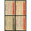 Image 2 : Lot of 4 x 1952 Topps Baseball Cards