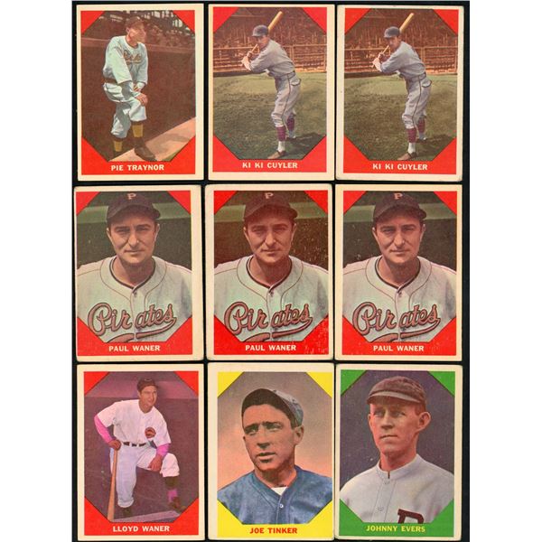 Lot of 18 x 1960 Fleer Baseball Cards