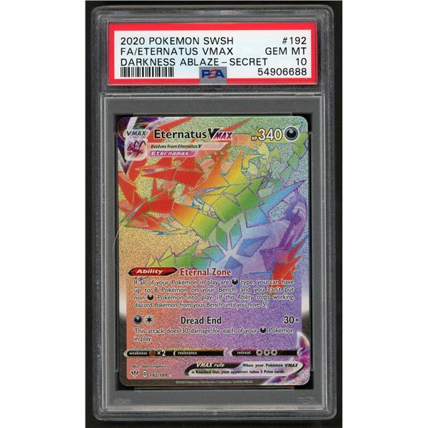 Pokemon: 2020 Eternatus VMAX Full Art (PSA 10) GEM!