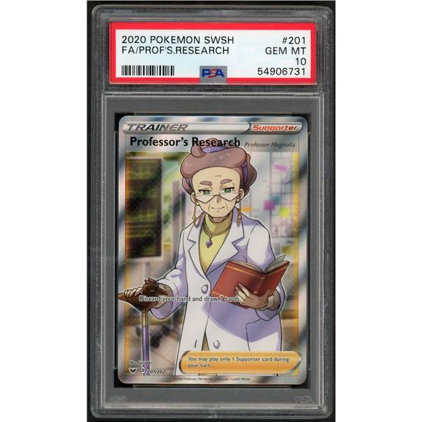 Pokemon: 2020 Professor's Research Full Art (PSA 10) GEM!