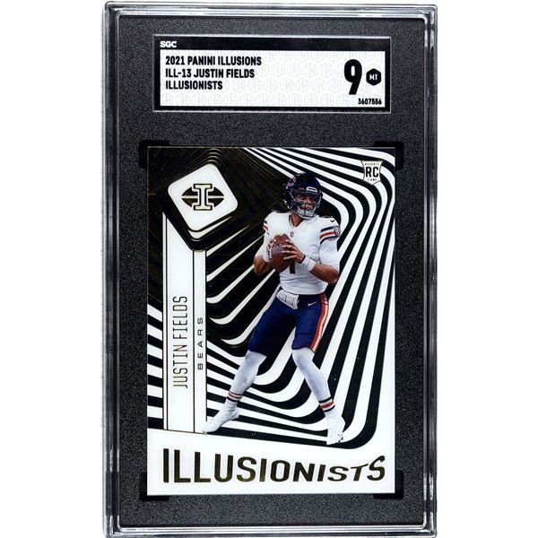 2021 Panini Illusions Justin Fields RC Illusionists (SGC 9)