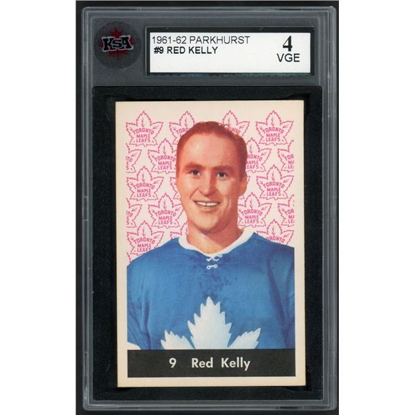 1961-62 Parkhurst #9 Red Kelly (KSA 4)