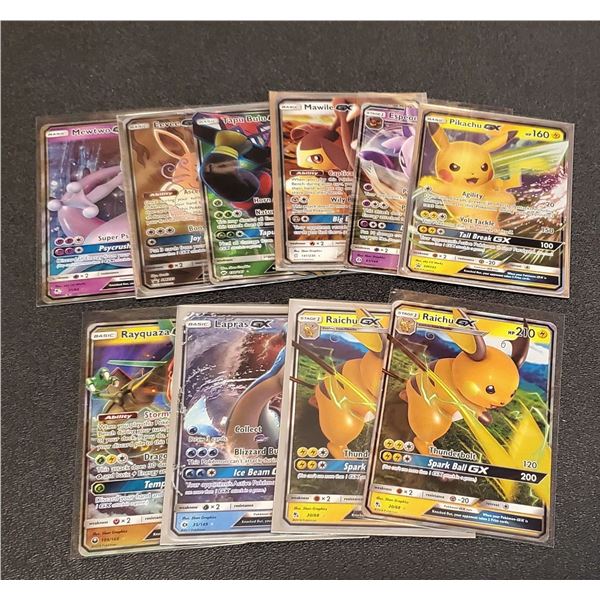 Pokemon: Lot of 10 x GX Holos