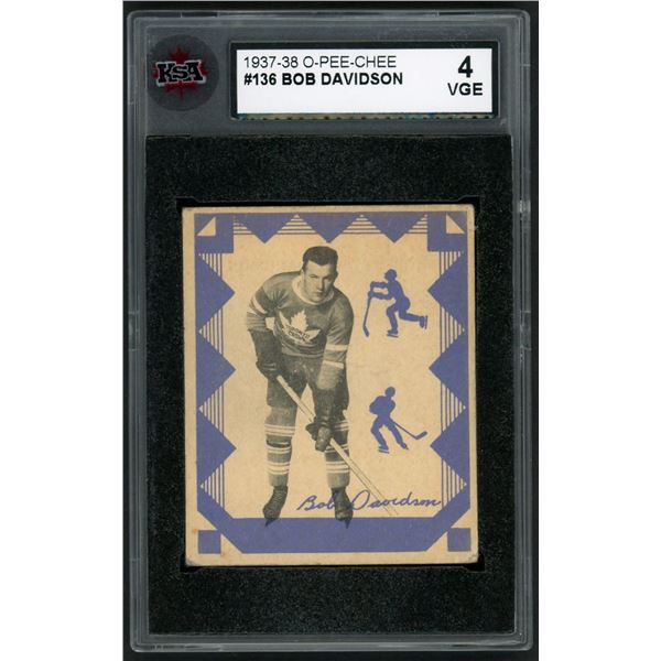 1937-38 O-Pee-Chee #136 Bob Davidson