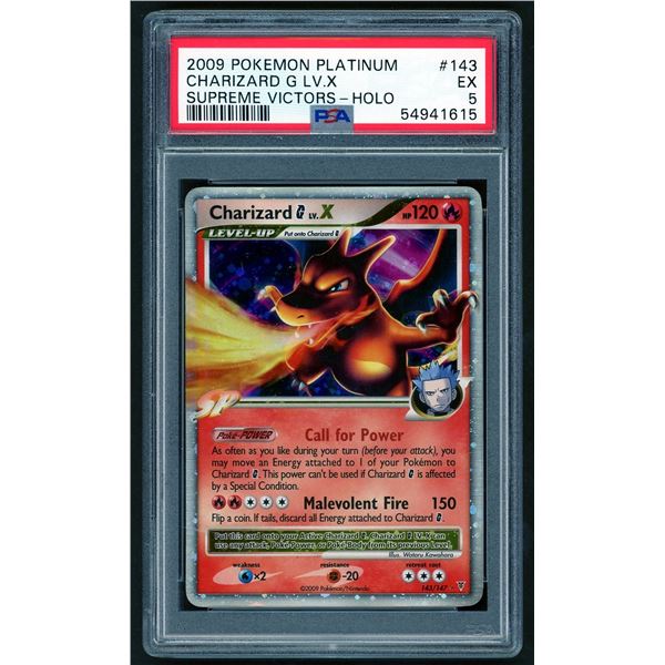 Pokemon: 2009 Platinum Charizard Holo - Supreme Victors (PSA 5)