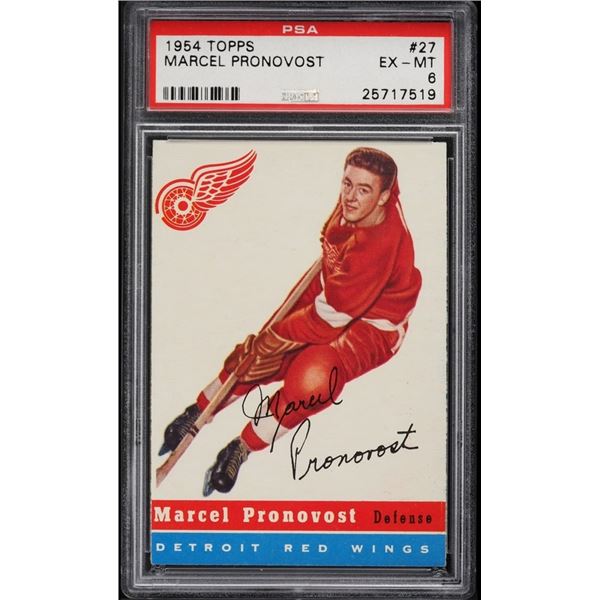 1954-55 Topps #27 Marcel Pronovost (PSA 6)