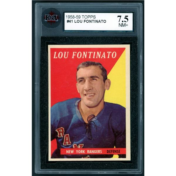 1958-59 #41 Lou Fontinato (KSA 7.5)