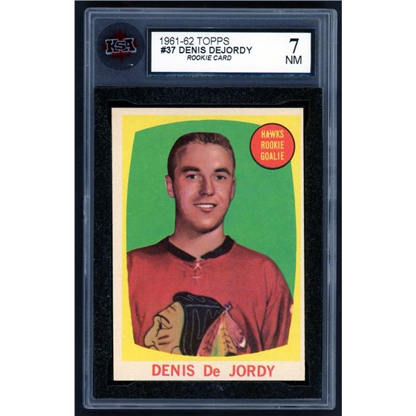 1961-62 Topps #37 Denis DeJordy RC (KSA 7)