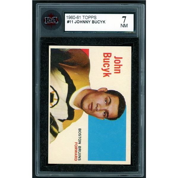 1960-61 Topps #11 Johnny Bucyk (KSA 7)