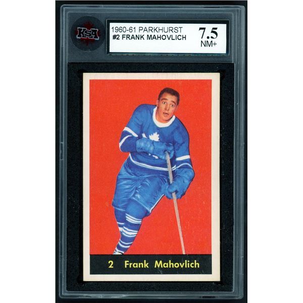 1960-61 Parkhurst #2 Frank Mahovlich (KSA 7.5)