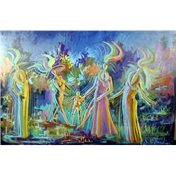 Giuliano Ottaviani, Dancing Figures, Painting