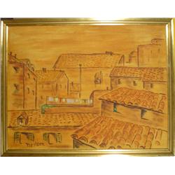 Winthrop Neilson, Rome Roof Tops, Painting