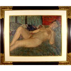 Dimitrie Berea, Nude in Rome, Italy, Painting