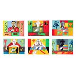 Mimmo Paladino, Mathematica, 6 Etching Portfolio