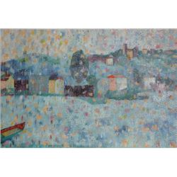 Biagio Civale, Along the Arno River, Mixed Media