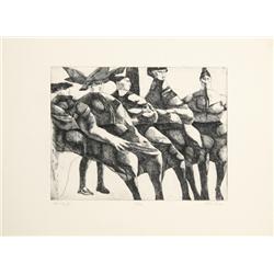 John Fenton, Italian Women, Etching and Aquatint