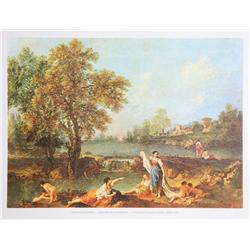 Francesco Zuccarelli, Landscape Waterfall, Poster