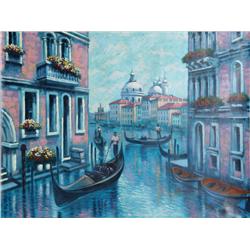 Bassari, Venice in Blue, Painting