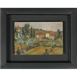 Renzo Paoletti, Italian Landscape, Painting