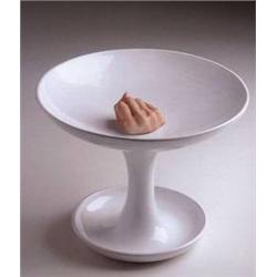 Carlo Amadori, Alzata con Pugno, Porcelain Sculpture