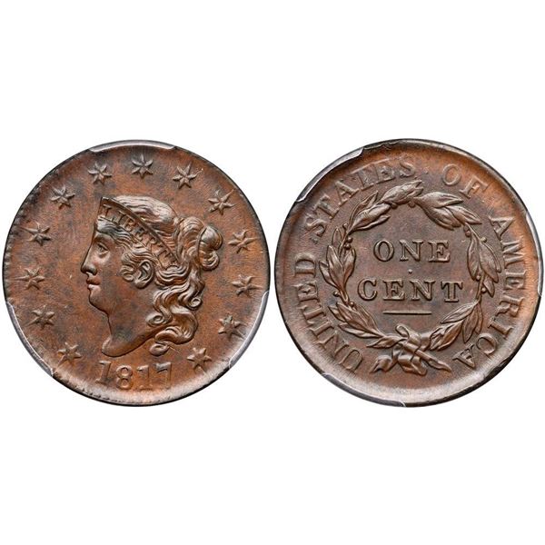 1817 N-5 R3 PCGS graded MS62 Brown