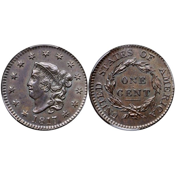 1817 N-6 R1 PCGS graded MS62 Brown