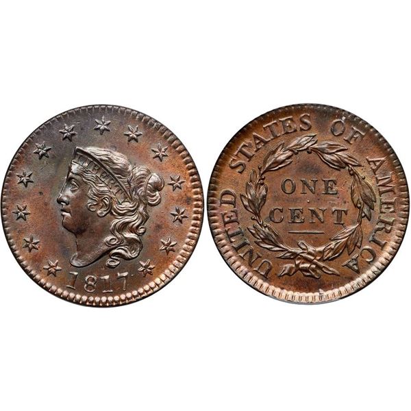 1817 N-8 R2 PCGS graded MS63 Brown
