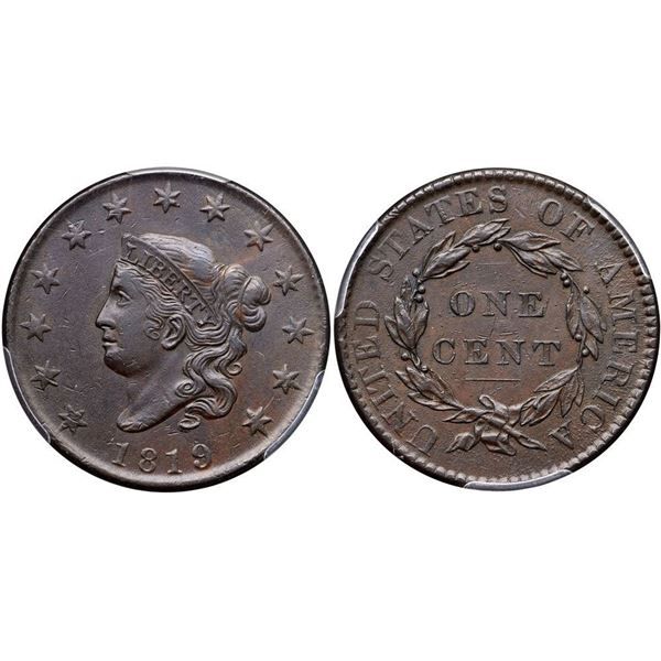 1819 N-7 R4 PCGS graded AU50