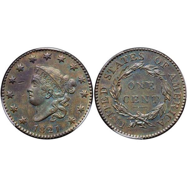 1821 N-1 R1 PCGS graded AU55