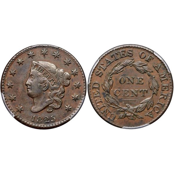1825 N-9 R2 PCGS graded AU50