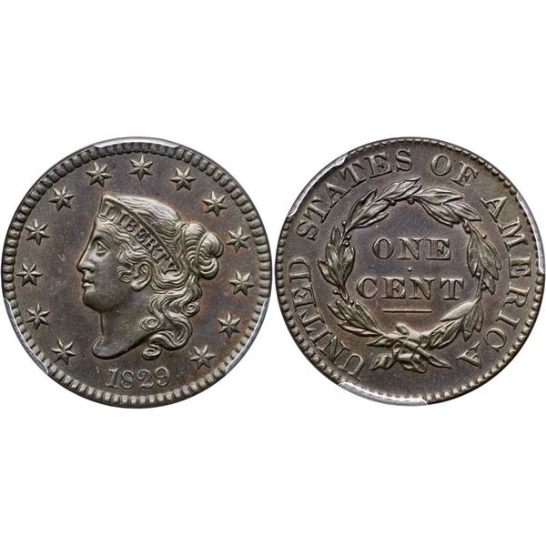 1829 N-2 R2 PCGS graded AU55