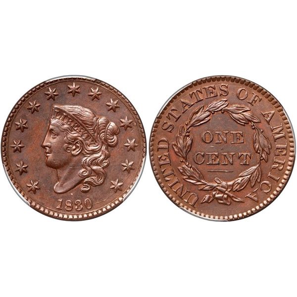 1830 N-10 R4+ PCGS graded AU58