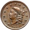 Image 2 : 1832 N-2 R3 Small Letters, Large ONE CENT PCGS graded MS63 Brown