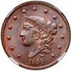Image 2 : 1835 N-8 R1 Head of 1836 NGC graded MS64 Red & Brown